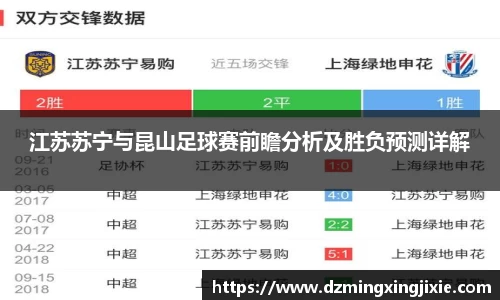 江苏苏宁与昆山足球赛前瞻分析及胜负预测详解