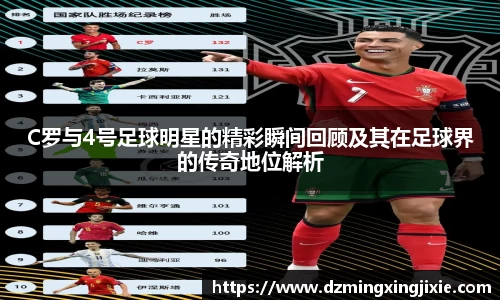 C罗与4号足球明星的精彩瞬间回顾及其在足球界的传奇地位解析